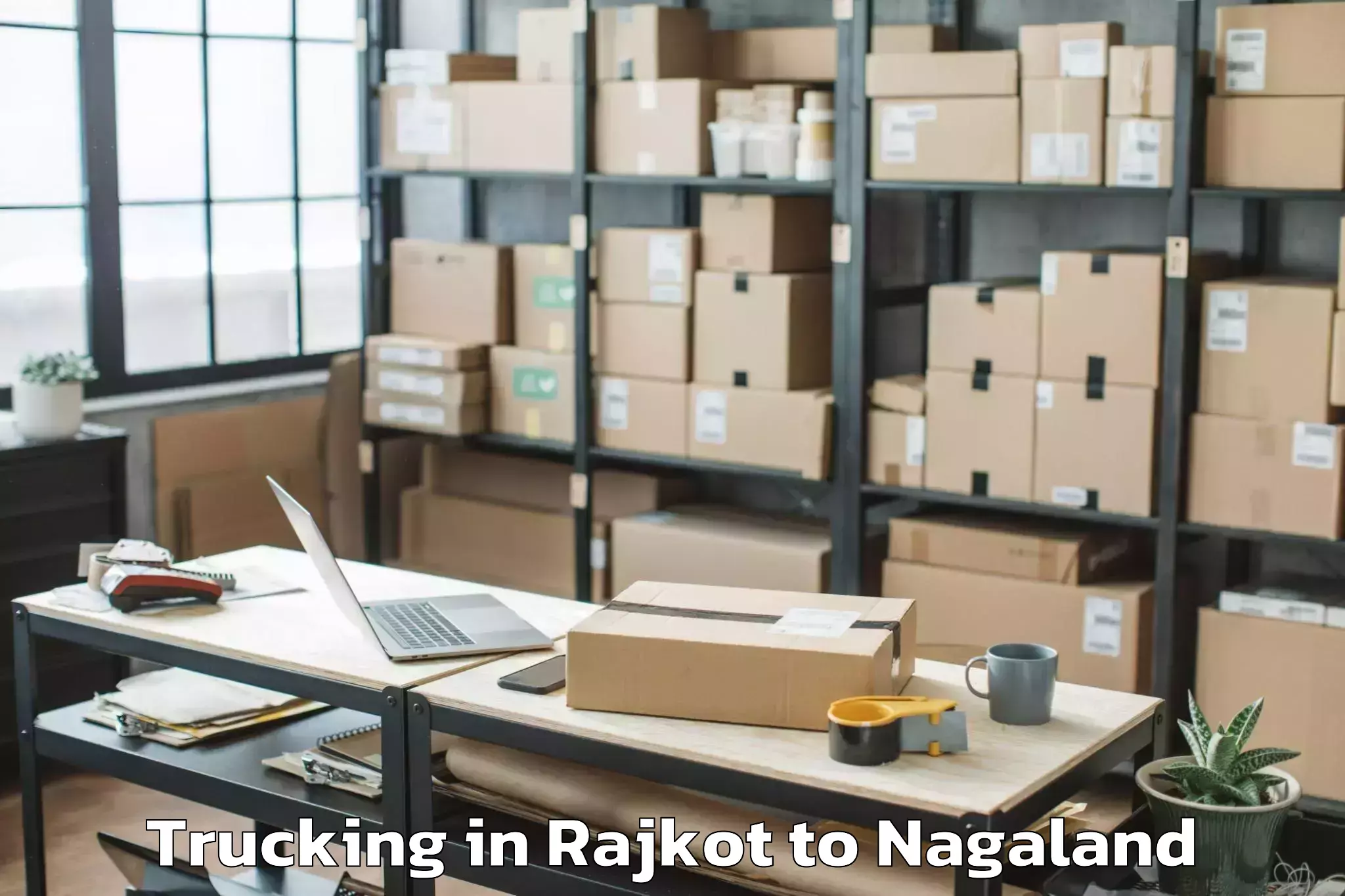 Get Rajkot to Mopong Trucking